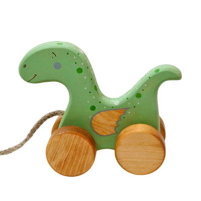 Wooden Dragon Toy, Natural Wood Toys, Wooden Pull Toys for Toddlers